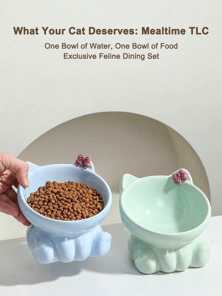 Ceramic Cat Food Bowl