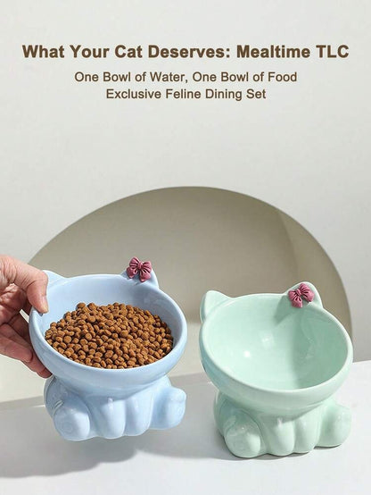 Ceramic Cat Food Bowl