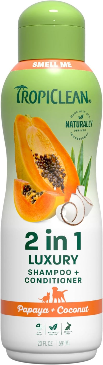TropiClean 2-in-1 Dog Shampoo